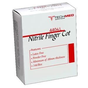 Nitrile Finger Cots, Large, Powder-Free, Latex-Free, Box of 144 thumbnail 2