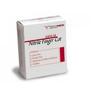Nitrile Finger Cots, Small, Powder-Free, Latex-Free, Box of 144 thumbnail 2