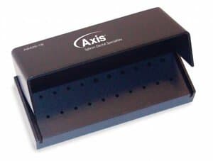 Kerr AXIS Bur Block, 20 Hole, 14 FG / 6 RA, Black Anodized Aluminum, Autoclavable, AB420-1B thumbnail 4