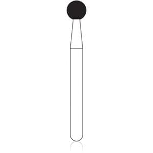 NTI Diamond Bur, FG, Round #801, 2.5 mm, Coarse, Green, 5/Pk, C801-025 thumbnail 11