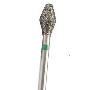 NTI Diamond Bur, FG, Barrel Flat End, #811-037 / C811-037, 3.7 mm, Coarse, Green, 5/Pk thumbnail 11