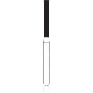 NTI Diamond Bur, FG, Long Flat End Cylinder, #C837L-014, 1.4 mm, Coarse, Green, 5/Pk thumbnail 5