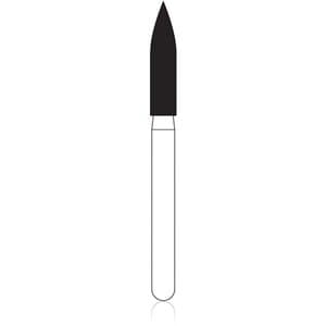 NTI Diamond Bur, Friction Grip (FG), Coarse Grit, Flame Shape, #862-018, 1.8 mm Diameter, 8.0 mm Length, 5/Pk, C862-018 thumbnail 5