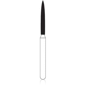 NTI Diamond Bur, FG, Flame, #863-012, 1.2 mm, Coarse, Green, 5/Pk, C863-012 thumbnail 12