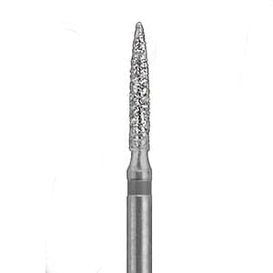 NTI Diamond Bur, FG, Flame, #C863-016, 1.6 mm, Coarse, Green, 5/Pk, C863-016 thumbnail 6
