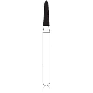 NTI® FG Diamond Bur, Coarse, Curettage, Cone Bevel End, #877K-014, 1.4 mm Diameter, 6.0 mm Length, Green, 5/Pk, C877K-014 thumbnail 5