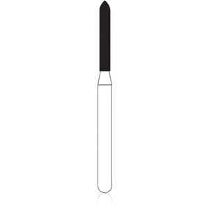 NTI Diamond Bur, FG, Cylinder Beveled End, #878-012, 1.2 mm, Coarse, Green, 5/Pk, C878-012 thumbnail 6