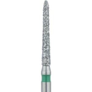 NTI Diamond Bur, Friction Grip (FG), Cylinder Beveled End, #C879-014, 1.4 mm Head Diameter, Coarse Grit, Green, 5/Pk thumbnail 6