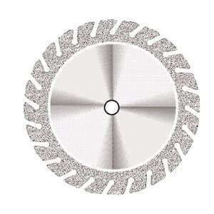 NTI Serrated Diamond Disc, HP, Double-Sided, #365, Medium Grit, Gray, 22 mm Diameter, 1/Pk, D365-220 thumbnail 7
