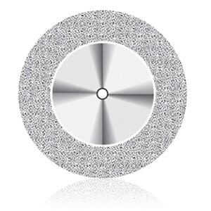 NTI Superflex Double-Sided Diamond Disc, HP Shank, #911H, 16 mm, Medium Grit, Red, 1/Pk, D911H-160 thumbnail 10