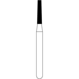 NTI® FG Diamond Bur, Fine Grit, Flat End Taper, #846-012, 1.2 mm Diameter, 6.0 mm Length, Red Ring, 5/Pkg thumbnail 5