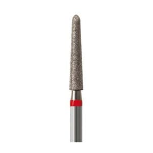 NTI FG Diamond Bur, Fine Grit, Round End Taper, #850-018, 1.8 mm Diameter, 10.0 mm Length, Friction Grip, 5/Pk, F850-018 thumbnail 6