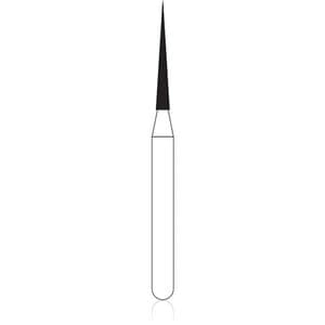 NTI Diamond Bur, Friction Grip (FG), Needle, #858-010, Fine Grit, Red, 1.0 mm, 5/Pk, F858-010 thumbnail 11