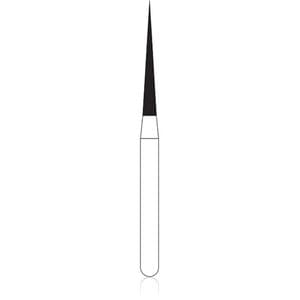 NTI Diamond Bur, Friction Grip (FG), Needle, #859-012, 1.2 mm, Fine Grit, Red, 5/Pk, F859-012 thumbnail 11