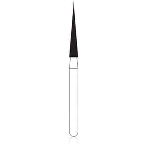 NTI Diamond Bur, FG, Needle, #F859-016, 1.6 mm, Fine, Red, 5/Pk thumbnail 10