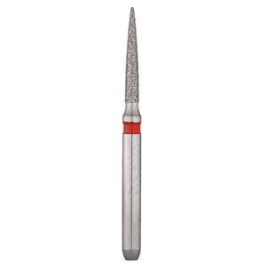 NTI Diamond Bur, FG, Flame, #862-012, 1.2 mm, Fine, Red, 5/Pk, F862-012 thumbnail 6