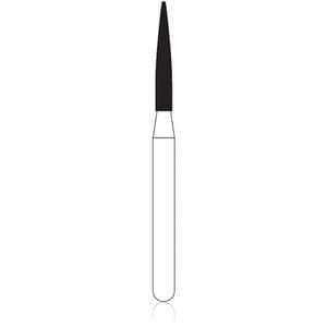 NTI Diamond Bur, FG, Flame, #F888-012, 1.2 mm, Fine, Red, 5/Pk, F888-012 thumbnail 7