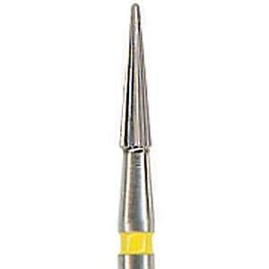 NTI TDF-6F Trimming & Finishing Carbide Bur, 16-Flute, Safe End, FG, 1.4 mm, Yellow, 5/Pk, H134-014F thumbnail 11