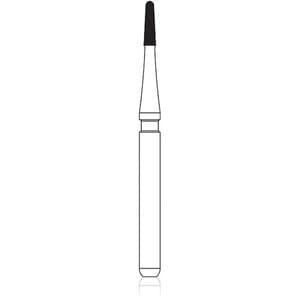 NTI Trimming & Finishing Carbide Bur, 20-Flute, OA-2F, FG, Bullet, Yellow, 5/Pkg, H247-009F thumbnail 5