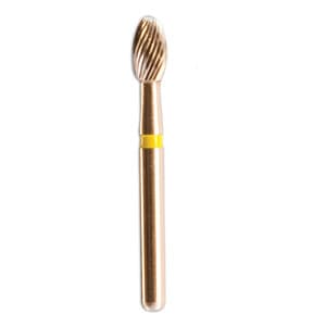 NTI 12-Fluted Trimming & Finishing Carbide Burs, FG, Football, #7406, 1.8 mm, Red, 5/Pk, H379-018 thumbnail 7