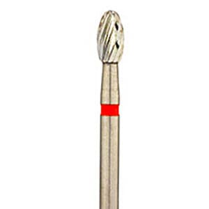 NTI Trimming & Finishing Carbide Burs, 12-Fluted, FG, Football, #7408 / OA-1, 2.3 mm, Red, 5/Pk, H379-023 thumbnail 11