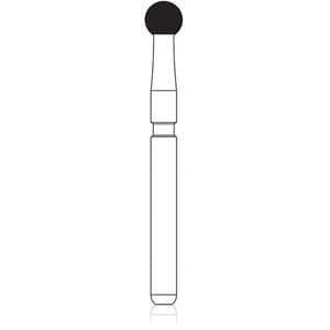 NTI Trimming & Finishing Carbide Bur, FG, Round, #7008, 20-Flute, Red, 2.3 mm, 5/Pkg, H41-023 thumbnail 6