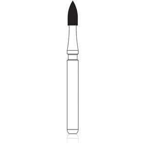 NTI 12-Fluted Trimming & Finishing Carbide Burs, FG, Flame, #7104, 1.4 mm, Red, 5/Pk, H46-014 thumbnail 7