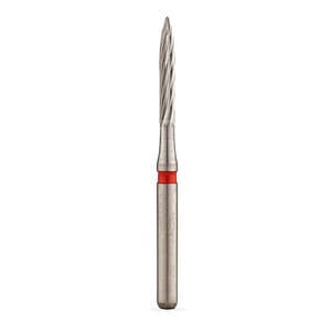 NTI 12-Fluted Trimming & Finishing Carbide Burs, FG, Long Flame, #H48L-012, 1.2 mm, Red, 5/Pk, H48L-012 thumbnail 11