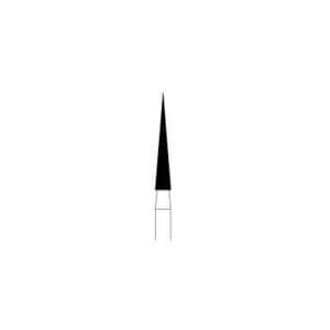 NTI Diamond Bur, Friction Grip (FG), Medium Grit, Needle, #859-016, 1.6 mm Diameter, 10.0 mm Length, 5/Pkg, M859-016 thumbnail 6