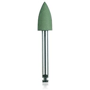 NTI Silicone Polishers, Green, Flame, RA (Right Angle) Shank, #50, 5 mm, High Shine, 10/Pk, P0132-047 thumbnail 7