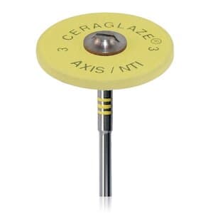 NTI CeraGlaze Porcelain Polisher, Superfine, Yellow, Large Wheel, HP, 25 mm, 1/Pk, P30001 thumbnail 12