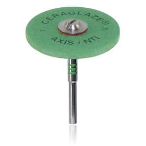 CeraGlaze Diamond-Impregnated Porcelain Polishing System, Coarse Green Pre-Polishing, HP, Large Wheel 25 mm, P301, 1/Pk thumbnail 12