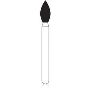 NTI Diamond Bur, Friction Grip (FG), Super Coarse, Pointed Football #368-023, 2.3 mm Head, 5.0 mm Length, 5/Pkg, SC368-023 thumbnail 6