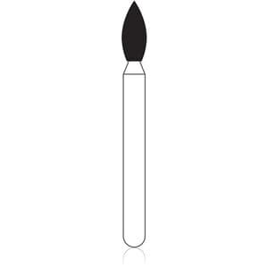NTI Diamond Bur, FG, Round, #SC801-018, 1.8 mm, Super Coarse, Black, 5/Pk, SC801-018 thumbnail 6