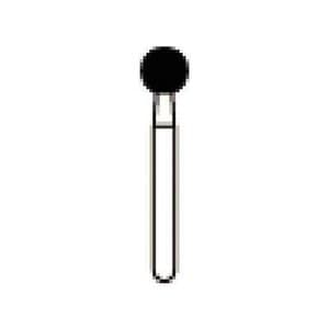 NTI® FG Diamond Bur, Super Coarse, Round #801-035 (3.5 mm), Friction Grip, 5/Pkg, SC801-035 thumbnail 4