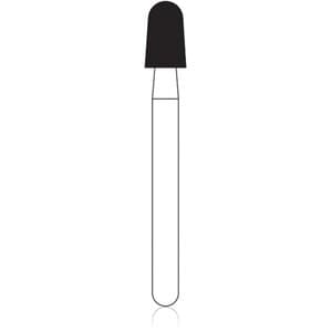 NTI Diamond Bur, FG, Round End Taper, #SC855-025, 2.5 mm, Super Coarse, Black, 5/Pk, SC855-025 thumbnail 7