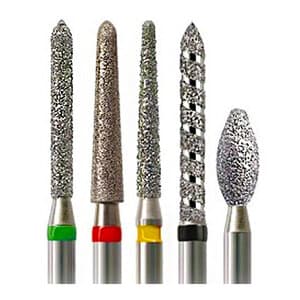 NTI Diamond Bur, FG, Round End Taper, #856-025, 2.5 mm, Super Coarse, Black, 5/Pk, SC856-025 thumbnail 7