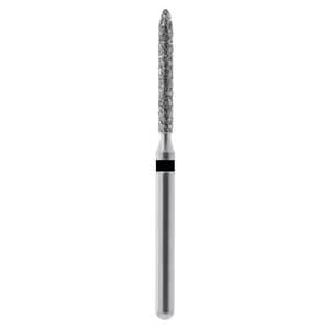 NTI Diamond Bur, Friction Grip (FG), Super Coarse, Beveled Cylinder, #879-012, 1.2 mm Diameter, 10.0 mm Length, 5/Pkg, SC879-012 thumbnail 6