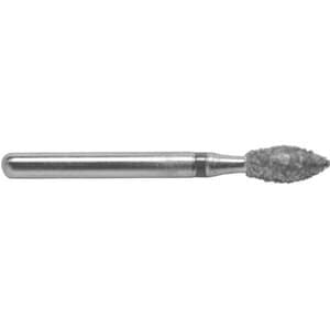 Kerr Zir-Cut Diamond Bur, FG, Z-Grit, Pointed Football, #Z368-023, 2.3 mm Diameter, 5.0 mm Length, Blue Ring, 5/Pkg thumbnail 7