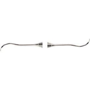 Nordent Sickle Scaler #204SD, Distal Posterior, Double-End, DuraLite ColorRings Handle, Stainless Steel, CESC204SD thumbnail 4