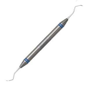 Nordent Barnhart #5-6 Universal Curette, Double-End, DuraLite ColorRings Handle, US 440A Stainless Steel, CESCBH56 thumbnail 4