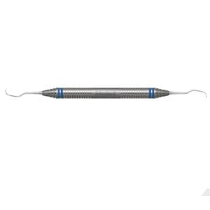 Nordent Classic Gracey Curette #1-2, Standard Blade, Double-End, DuraLite ColorRings Handle, Stainless Steel, CESCGR1-2 thumbnail 4