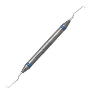 Nordent Classic Gracey Curette #13-14, Double-End, DuraLite ColorRings Handle, Stainless Steel, CESCGR13-14 thumbnail 4