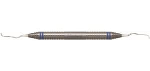 Nordent Classic Gracey Curette #15-16 Long Reach, Double-Ended, DuraLite ColorRings Handle, US 440A Stainless Steel, 1/Each thumbnail 2