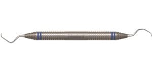 Nordent Classic Gracey Curette #17-18 Long Reach, Double-Ended, DuraLite ColorRings Handle, US 440A Stainless Steel, Each thumbnail 3