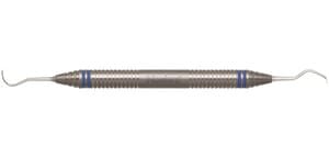 Nordent Sickle Scaler #N5//48, Sickle/Hoe, Anterior, Double End, DuraLite ColorRings Handle, Stainless Steel thumbnail 3