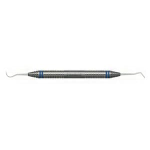 Nordent Classic Scaler DE Anterior Sickle #N5 / Contra-Angle Spoon #1, DuraLite ColorRings Handle, US 440A Stainless Steel thumbnail 9