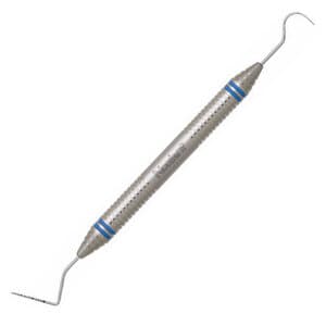 Nordent Expro Double-Ended Explorer/Probe, #23 Shepherd's Hook Explorer & UNC 15 Color-Coded Probe, 1-15 mm Markings, DuraLite Round Handle, N15-23 thumbnail 5