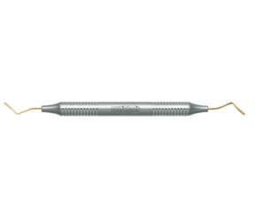 Nordent Composite Placement Instrument, Double-Ended Double Paddle #51T, TiN Coated, DuraLite Round Handle thumbnail 4