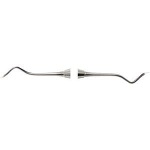 Nordent #204S Posterior Sickle Scaler, Double End, DuraLite Round Handle, Stainless Steel, RESC204S thumbnail 6